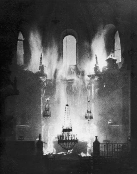 Figure 1: Spanish cathedral destroyed by communist arson, circa 1937